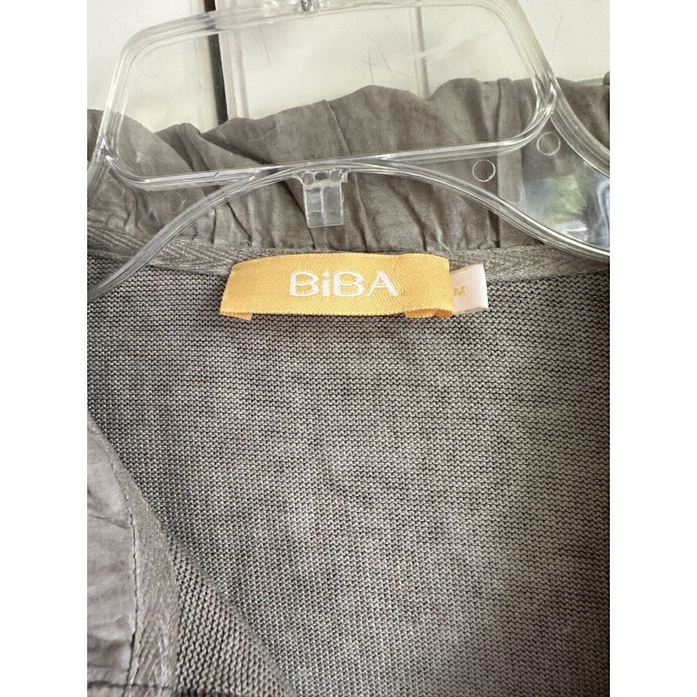 Biba Womens Medium Olive Green Cotton Zip Casual Jacket - Picture 5 of 11